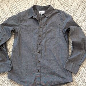 Sonoma Boys Large Charcoal Button-Down Shirt